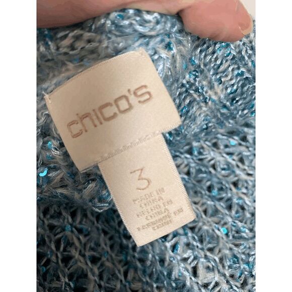 Chico's Heavy Knit Cowl Neck Sweater - Picture 6 of 8